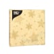 Papstar 20 Servietten, 3-lagig 1/4-Falz 25 cm x 25 cm creme &quot;Christmas Shine&quot;