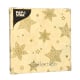 Papstar 20 Servietten, 3-lagig 1/4-Falz 33 cm x 33 cm creme &quot;Christmas Shine&quot;