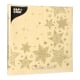 20 Servietten, 3-lagig 1/4-Falz 40 cm x 40 cm creme &quot;Christmas Shine&quot;