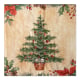 Papstar 20 Servietten, 3-lagig 1/4-Falz 33 cm x 33 cm &quot;Bright Christmas&quot;