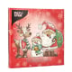 Papstar 20 Servietten, 3-lagig 1/4-Falz 33 cm x 33 cm &quot;Santa`s Companions&quot;