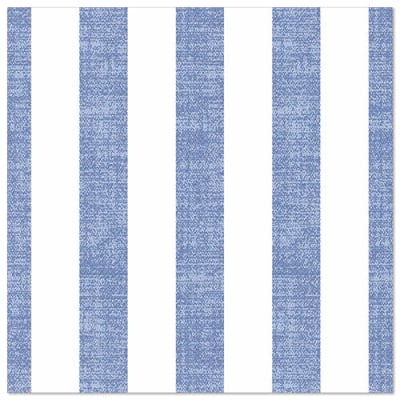 Papstar 50 Servietten &quot;ROYAL Collection&quot; 1/4-Falz 40 cm x 40 cm blau &quot;Lines&quot;