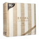 50 Servietten &quot;ROYAL Collection&quot; 1/4-Falz 40 cm x 40 cm sand &quot;Lines&quot;