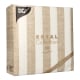 Papstar 50 Servietten &quot;ROYAL Collection&quot; 1/4-Falz 40 cm x 40 cm sand &quot;Lines&quot;