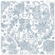 50 Servietten &quot;ROYAL Collection&quot; 1/4-Falz 40 cm x 40 cm blau &quot;Paisley&quot;