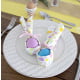 Papstar 20 Servietten, 3-lagig 1/4-Falz 33 cm x 33 cm &quot;Happy Easter&quot;