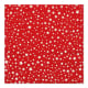 Papstar 50 Servietten, 3-lagig 1/4-Falz 33 cm x 33 cm rot/weiss &quot;Etoiles&quot;