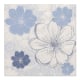 Papstar 30 Servietten, 3-lagig 1/4-Falz 33 cm x 33 cm &quot;Blue Floret&quot;