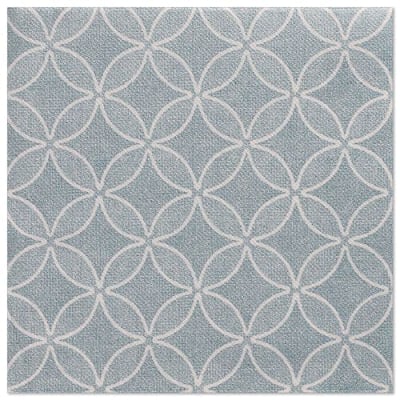 Papstar 20 Servietten &quot;ROYAL Collection&quot; 1/4-Falz 40 cm x 40 cm arktikblau &quot;Circle Flowers&quot;