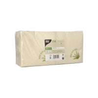 250 Servietten, 2-lagig 1/4-Falz 24 cm x 24 cm natur mit...