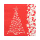 Papstar 20 Servietten, 3-lagig 1/4-Falz 33 cm x 33 cm &quot;Mon Beau Sapin&quot;