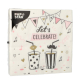 Papstar 20 Servietten, 3-lagig 1/4-Falz 33 cm x 33 cm &quot;Lets Celebrate&quot;