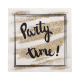 20 Servietten, 3-lagig 1/4-Falz 33 cm x 33 cm &quot;Party Time&quot;