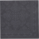 Papstar 50 Servietten &quot;ROYAL Collection&quot; 1/4-Falz 40 cm x 40 cm schwarz &quot;Arabesque&quot;