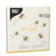 Papstar 30 Servietten, 3-lagig 1/4-Falz 33 cm x 33 cm &quot;Bee Happy&quot;