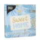 Papstar 30 Servietten, 3-lagig 1/4-Falz 33 cm x 33 cm blau &quot;Sweet Home&quot;