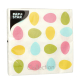 Papstar 20 Servietten, 3-lagig 1/4-Falz 33 cm x 33 cm "&Auml;gg"