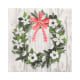 20 Servietten, 3-lagig 1/4-Falz 33 cm x 33 cm &quot;Christmas Wreath&quot;