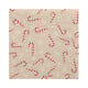 Papstar 20 Servietten, 3-lagig 1/4-Falz 33 cm x 33 cm natur &quot;Candy Canes&quot; aus recyceltem Papier