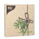 20 Servietten, 3-lagig 1/4-Falz 33 cm x 33 cm natur &quot;Simply Natural&quot; aus recyceltem Papier