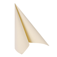 Papstar 50 Servietten &quot;ROYAL Collection&quot; 1/4-Falz 40 cm x 40 cm champagner in Papierverpackung