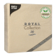 Papstar 50 Servietten &quot;ROYAL Collection&quot; 1/4-Falz 40 cm x 40 cm sand in Papierverpackung