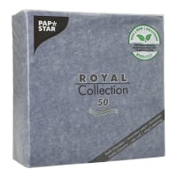 50 Servietten &quot;ROYAL Collection&quot; 1/4-Falz 40 cm x 40 cm dunkelblau in Papierverpackung