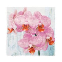 Papstar 20 Servietten, 3-lagig 1/4-Falz 33 cm x 33 cm &quot;Phalaenopsis&quot;