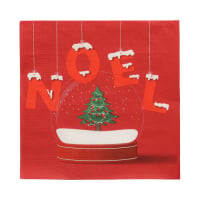 20 Servietten, 3-lagig 1/4-Falz 33 cm x 33 cm &quot;Noel...