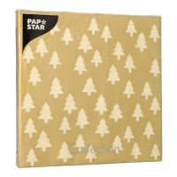 Papstar 20 Servietten, 3-lagig 1/4-Falz 40 cm x 40 cm...