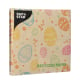 20 Servietten, 3-lagig 1/4-Falz 33 cm x 33 cm natur &quot;Eggs&quot; aus recyceltem Papier