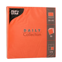 20 Servietten &quot;DAILY Collection&quot; 1/4-Falz 32 cm...