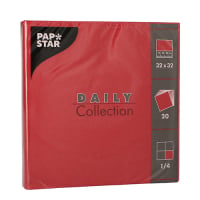 20 Servietten &quot;DAILY Collection&quot; 1/4-Falz 32 cm...