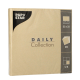 20 Servietten &quot;DAILY Collection&quot; 1/4-Falz 32 cm x 32 cm sand