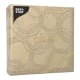 50 Servietten &quot;ROYAL Collection&quot; 1/4-Falz 40 cm x 40 cm sand &quot;Bubbles&quot;