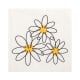 30 Servietten, 3-lagig 1/4-Falz 33 cm x 33 cm &quot;Daisy&quot;