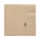 Papstar 100 Servietten, 3-lagig 1/4-Falz 33 cm x 33 cm natur aus recyceltem Papier