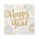 30 Servietten, 3-lagig 1/4-Falz 33 cm x 33 cm &quot;Happy New Year&quot;