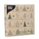 20 Servietten, 3-lagig 1/4-Falz 33 cm x 33 cm natur &quot;Various X-Mas Trees&quot; aus recyceltem Papier