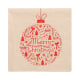 Papstar 20 Servietten, 3-lagig 1/4-Falz 33 cm x 33 cm natur &quot;Christmas Ball&quot; aus recyceltem Papier