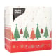 100 Servietten, 3-lagig 1/4-Falz 33 cm x 33 cm &quot;Plain Christmas Trees&quot;