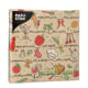 20 Servietten, 3-lagig 1/4-Falz 33 cm x 33 cm natur &quot;Enjoy your meal&quot; aus recyceltem Papier