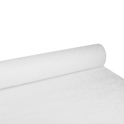 Papstar Papiertischtuch mit Damastpr&auml;gung 100 m x 1,2 m weiss