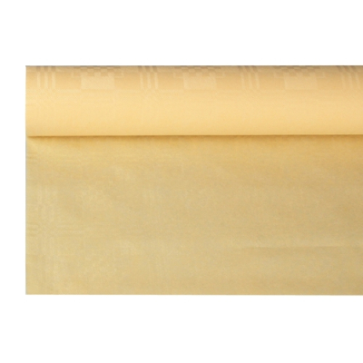 Papstar Papiertischtuch mit Damastpr&auml;gung 8 m x 1,2 m creme