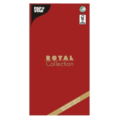 Papstar Tischdecke, Tissue &quot;ROYAL Collection&quot; 120 cm x 180 cm rot