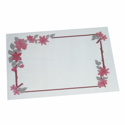 Papstar 250 Tischsets, Papier 30 cm x 40 cm weiss &quot;Blumenranke&quot;