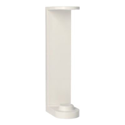 Wandhalter 17,5 cm x 4,2 cm x 6,5 cm weiss f&uuml;r Pumpspender zum Kleben