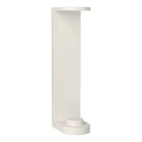 Wandhalter 17,5 cm x 4,2 cm x 6,5 cm weiss f&uuml;r Pumpspender zum Kleben