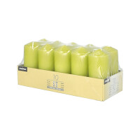 10 Stumpenkerzen &Oslash; 40 mm x 90 mm kiwi