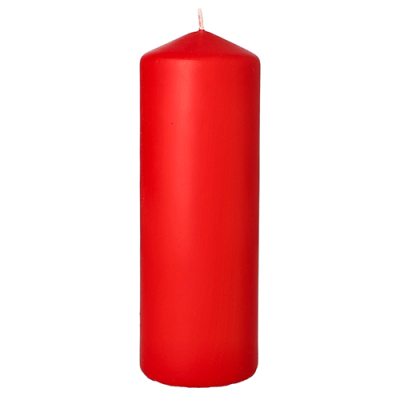 Papstar Stumpenkerze &Oslash; 70 mm x 200 mm rot